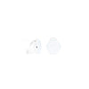 Molly Earrings - Liquid Metallic Pearl White Sky