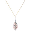 Plume Necklace - Gold Petal