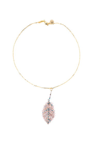Plume Necklace - Gold Petal