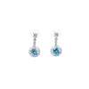 Maisie Earrings - Silver Aqua Haze