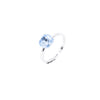 Mini Kat Ring - Silver Ice Blue