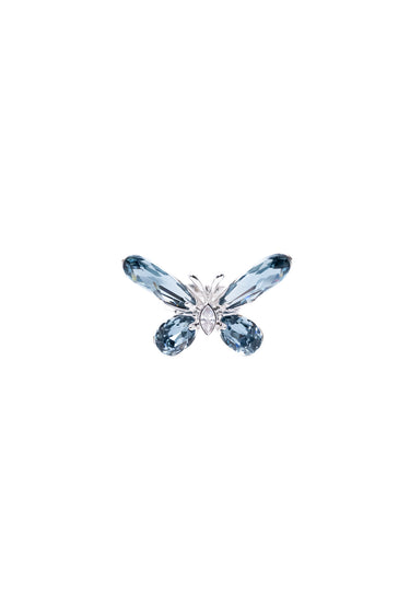 Anna Belle Ring - Silver Ice Blue