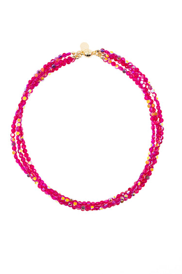 Shimmer Necklace - Ruby Kiss