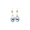 Maribelle Earrings Oval - Gold Aqua