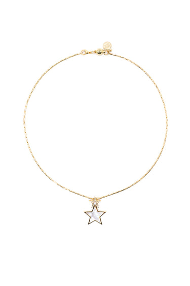 Cosmic Star Necklace - Pearl Star