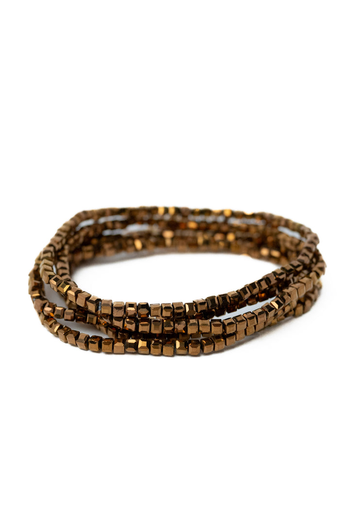 On The Wild Side Bracelet Set - Chocolate