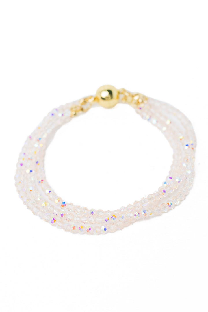 XO Bracelet - Silk Metallic Coconut