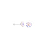 Prim Earrings Hexagon - Silver Petal Kiss