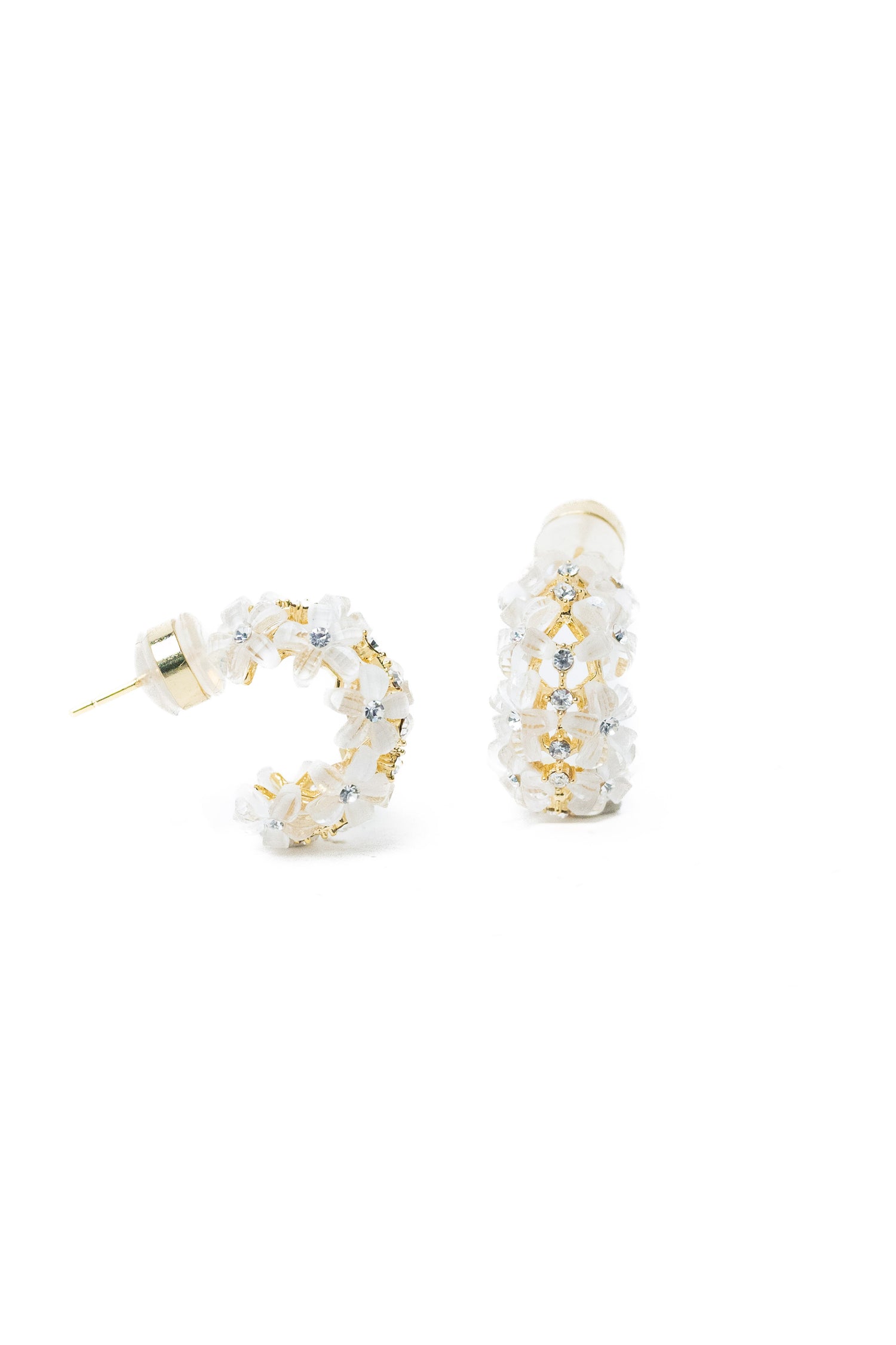 Floral Embrace Earrings - Gold