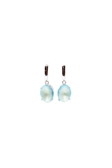Bali Earrings - Aqua Silk