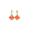Venice Earrings - Neon Coral