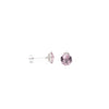Prim Earrings Hexagon - Silver Wildflower