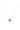 Mini Crystal Glow Square Necklace - Gold Strawberry