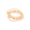 Amelie Bracelet Set - Gold Petal Glow