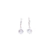 Elise Earrings - Liquid Metallic Pearl White Snow