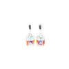 Norma Earrings - Liquid Metallic Pearl White Snow Glow