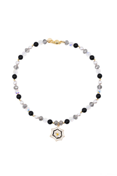 Web Of Shadows Necklace - Black Night