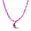 Hollow Moon Necklace - Wild Orchid