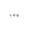 Lucy Stud Earrings - Light Amethyst Gunmetal