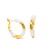 Anaya Earrings - Pearl White