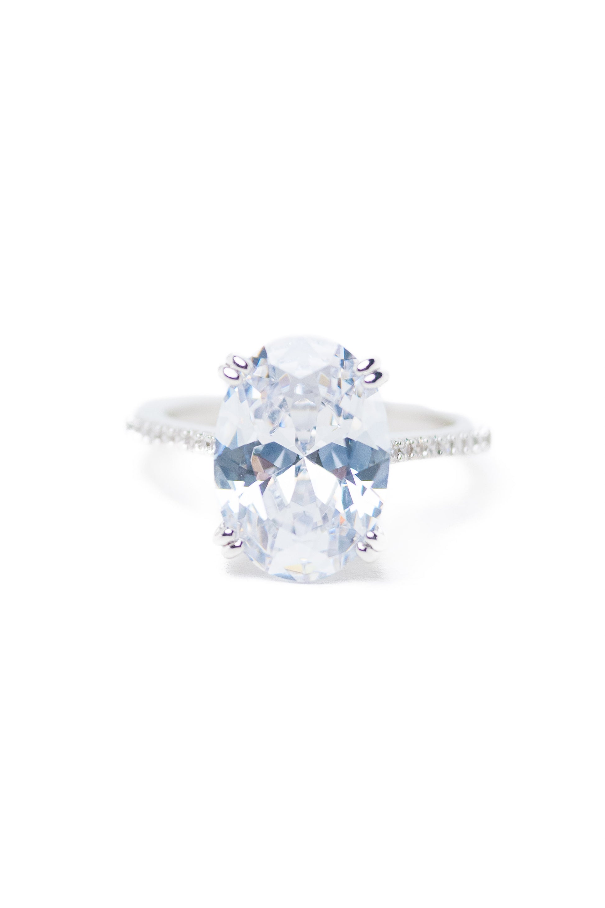 Crystals Bloom Ring - Silver