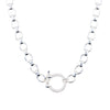 Take It Easy Necklace - Liquid Metallic Pearl White