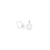 Madrid Earrings - Liquid Metallic Pearl White Opal