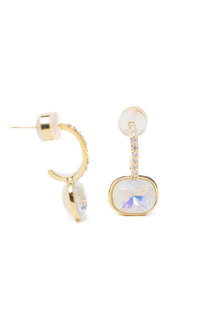Alyssa Earrings - Gold Snow