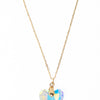 Story Of My Life Necklace - Clear Heart