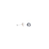Prim Round Earrings - Silver Snow