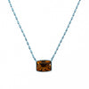 Verona Necklace - Metallic Ocean Blue Mocha