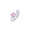 Forever Promise Ring - Silver Petal