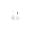 Bellamy Earrings - Liquid Metallic Pearl White Snow Glow