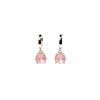 Sky Earrings - Linen Chocolate Silk