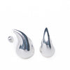 Big Drop Earrings - Liquid Metallic Pearl White
