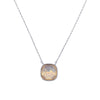 Crystal Glow Square Necklace - Air Linen Glow