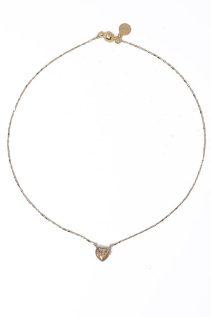 Crystal Love Necklace - Linen Champagne
