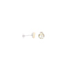 Prim Earrings Hexagon Small - Silver Moonlight