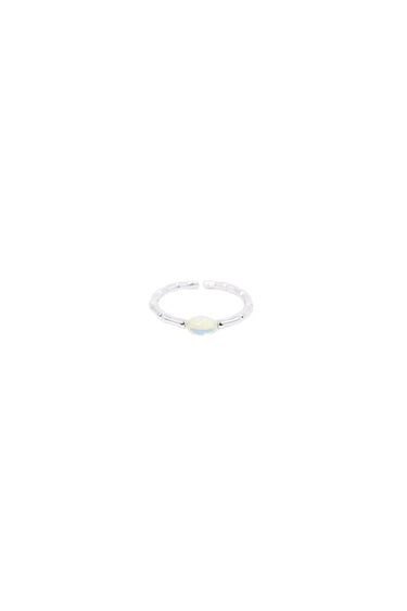 Dew Drop Ring - Silver Opal