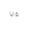 Spark In The Night Earrings - Silver Snow