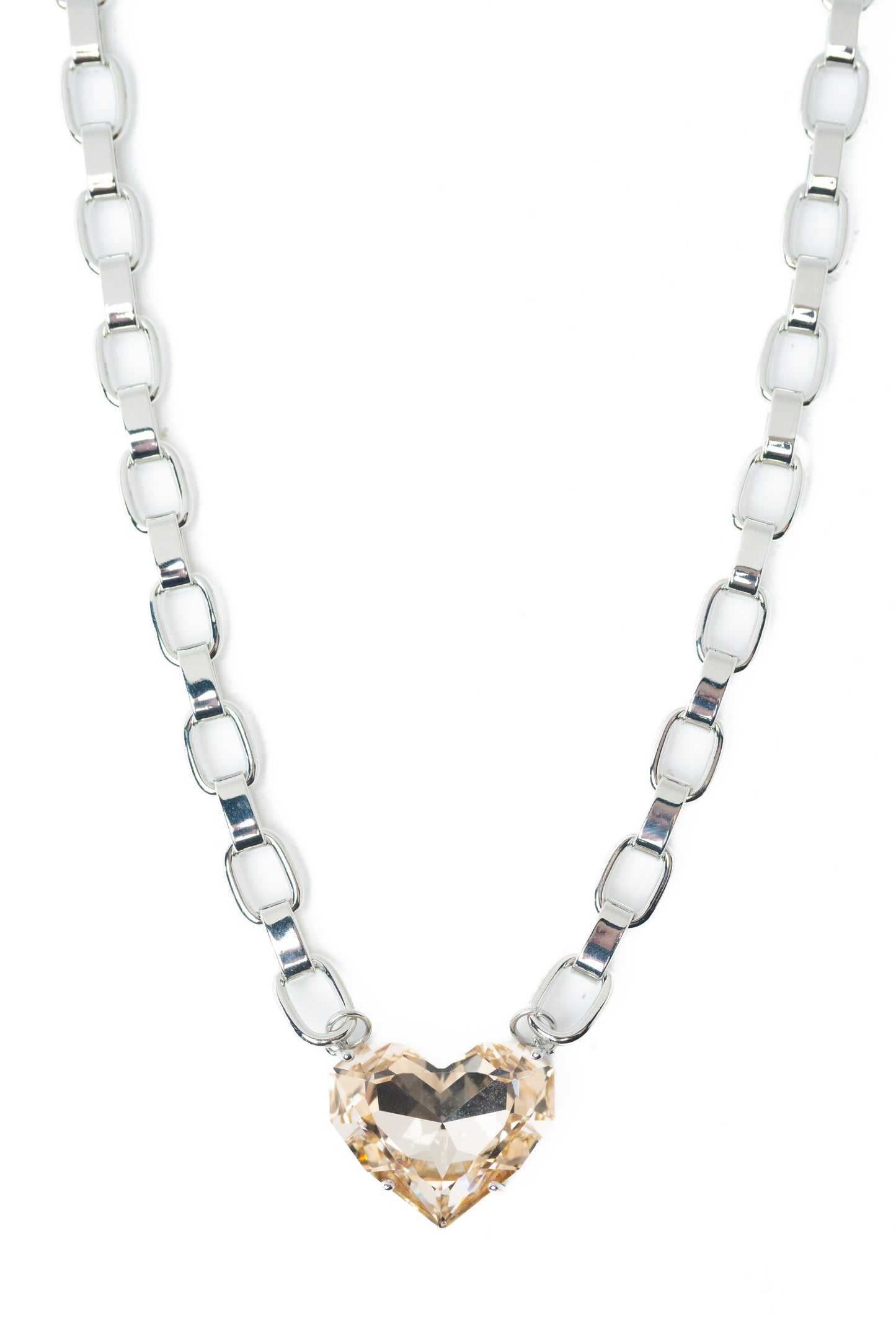 Summer Love Necklace - Silver Champagne Kiss