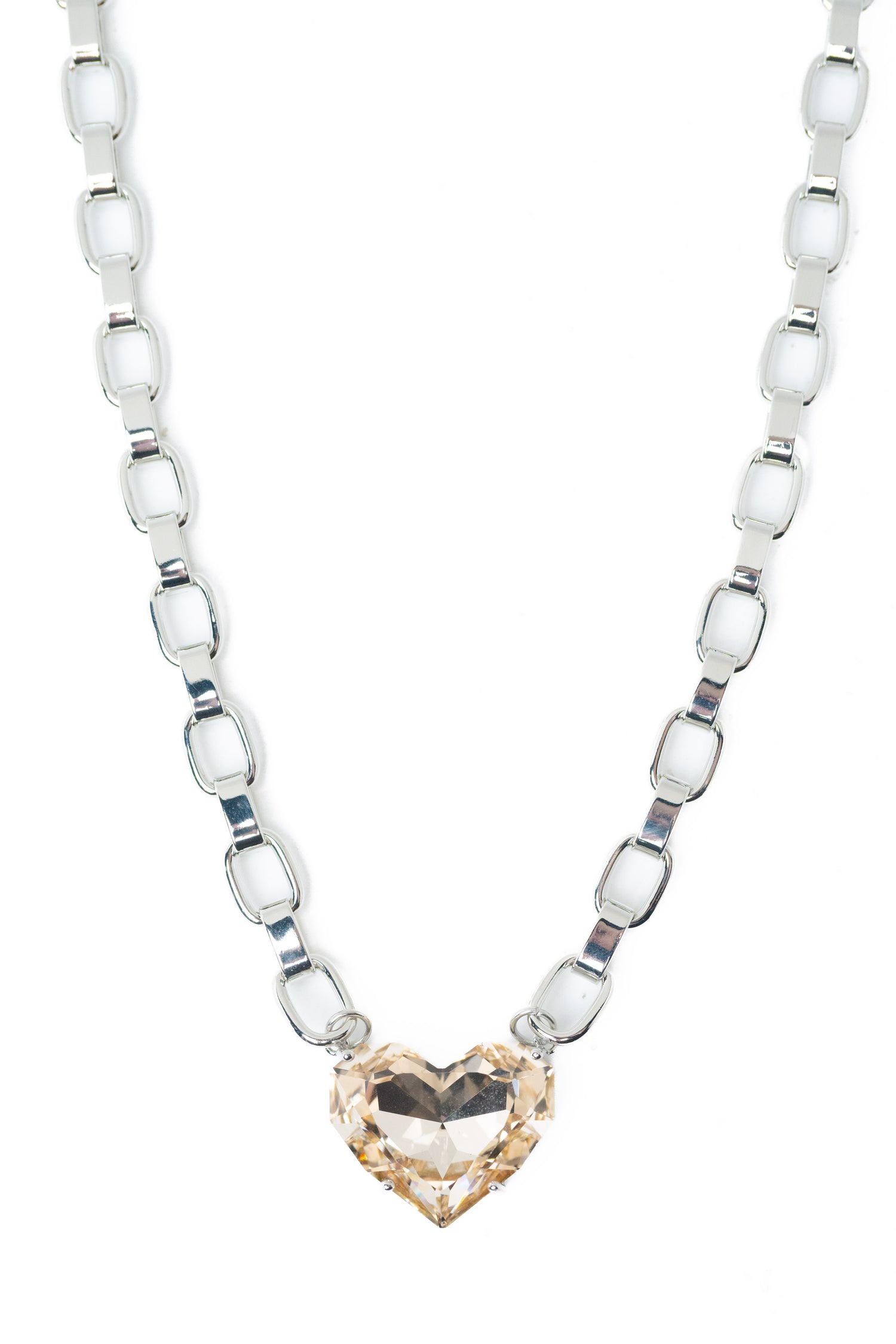 Summer Love Necklace - Silver Champagne Kiss