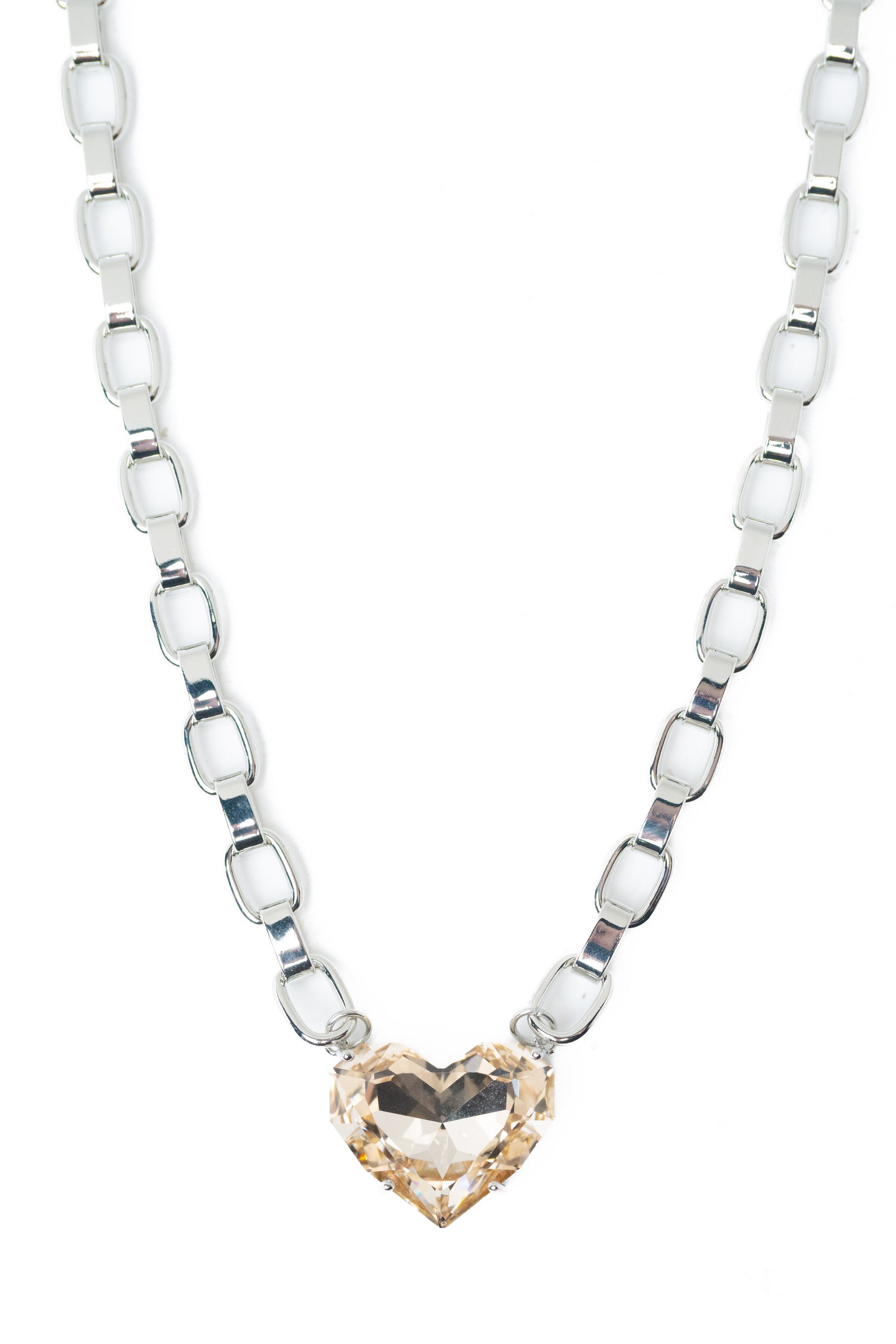 Summer Love Necklace - Silver Champagne Kiss