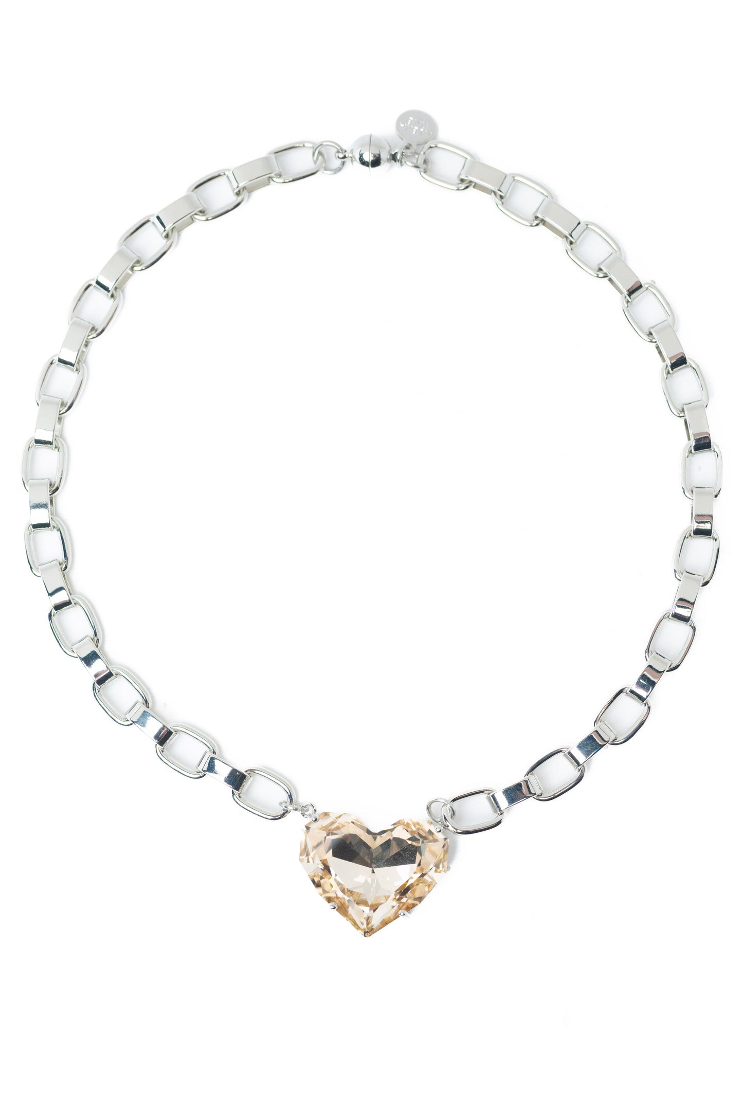 Summer Love Necklace - Silver Champagne Kiss