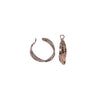 June Earrings - Metallic Hershey Kiss