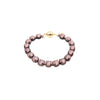 A Higher Place Bracelet - Metallic Hershey Kiss Mocha Silk