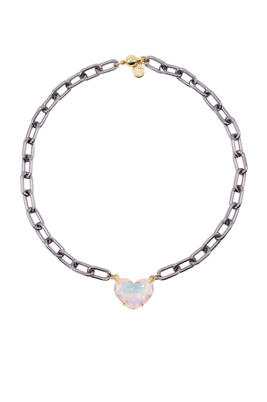 Parisian Love Necklace - Platinum Petal