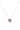 Crystal Glow Square Necklace - Linen Petal