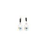 Bali Earrings- Linen Snow Glow