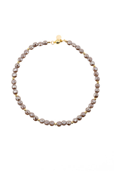 Shimmering Midnight Necklace - Gold Mocha